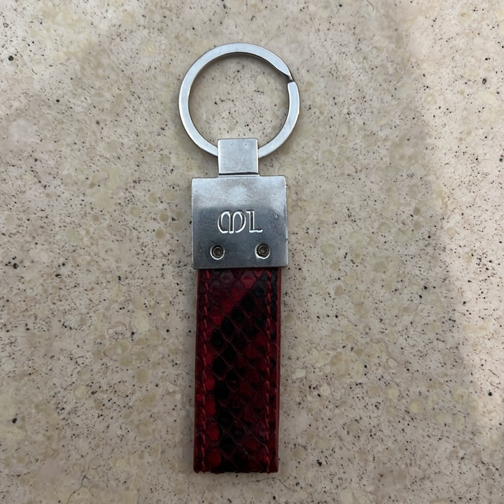 Authentic Michael Louis New York Python Keychain … - image 2